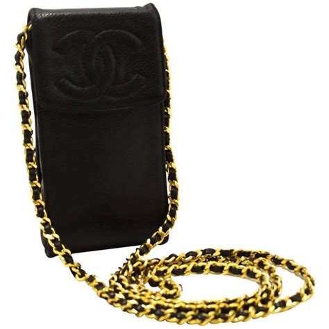 chanel mobile phone pouch|chanel pouch with chain.